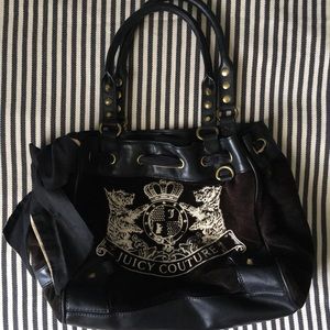 BROWN JUICY COUTURE SHOULDER BAG